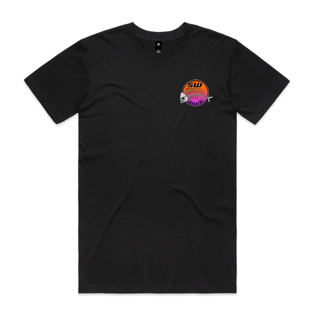 Men's Black T-Shirt - Neon