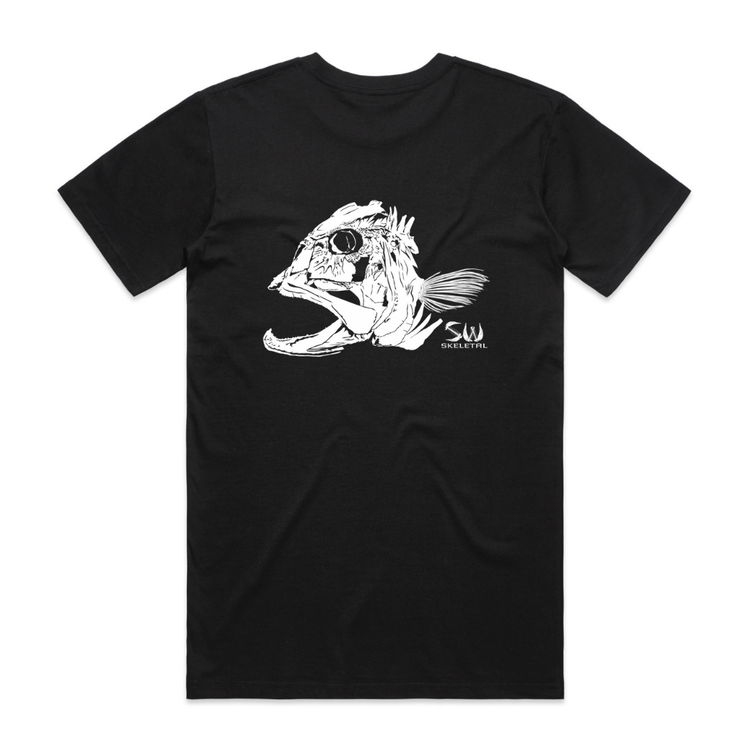 Men's Black T-Shirt - Skeletal
