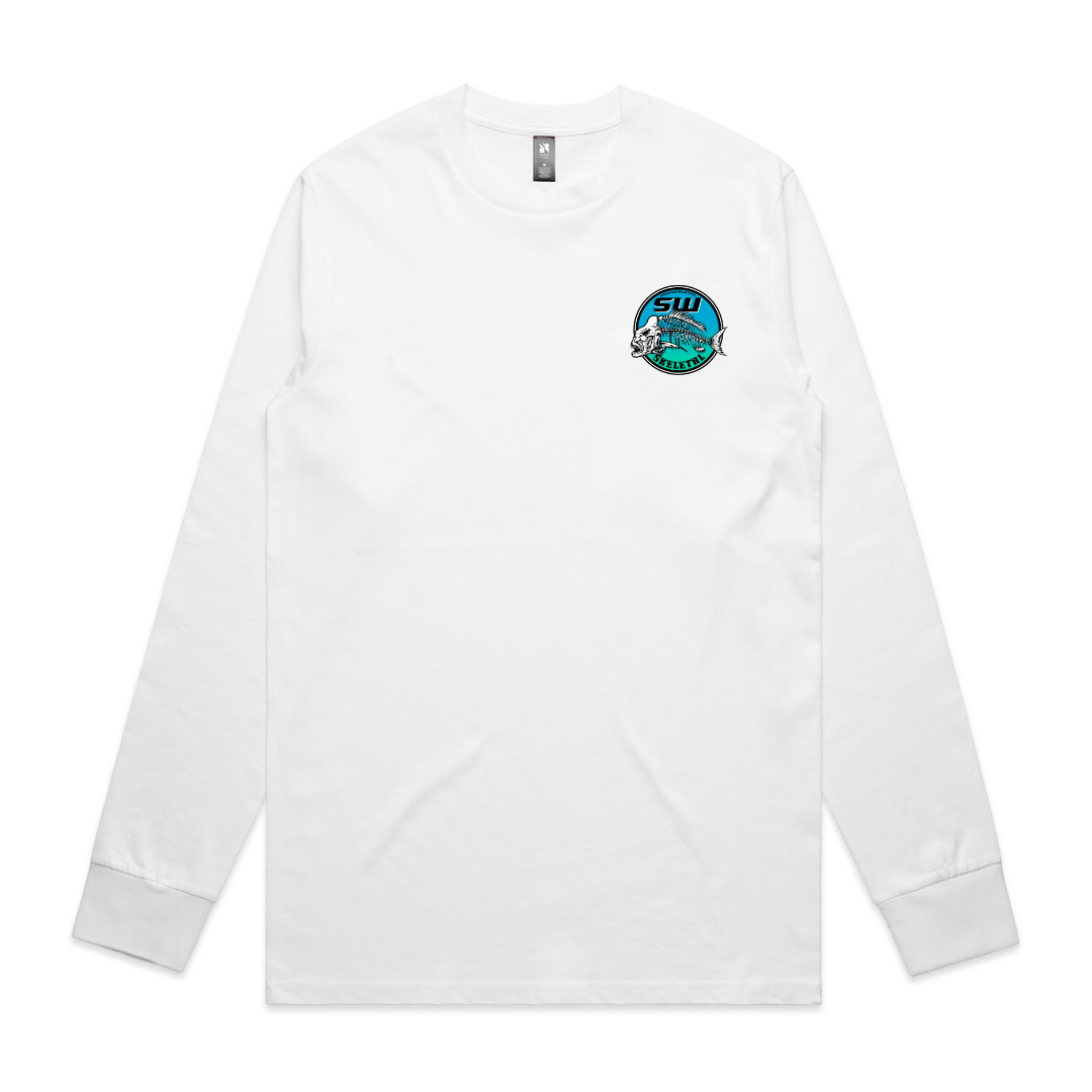 Men's White Long Sleeve - Neon