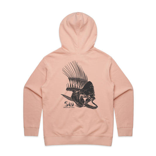 Women's Pink Hoodie - Skeletal