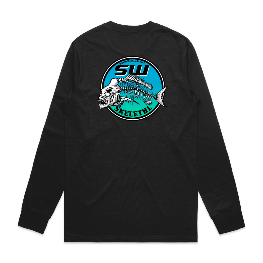 Men's Black Long Sleeve - Neon