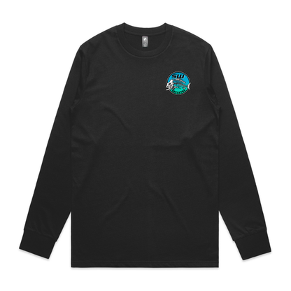 Men's Black Long Sleeve - Neon
