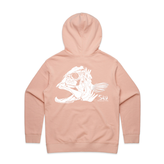 Women's Pink Hoodie - Skeletal