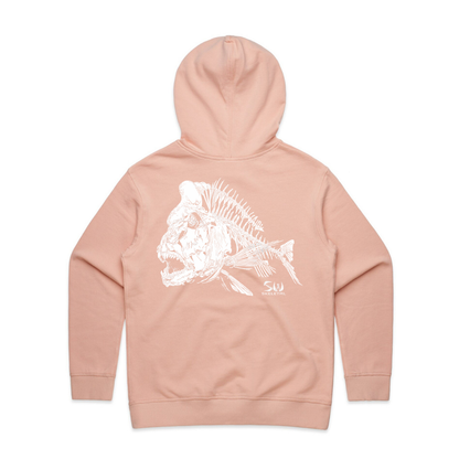 Women's Pink Hoodie - Skeletal