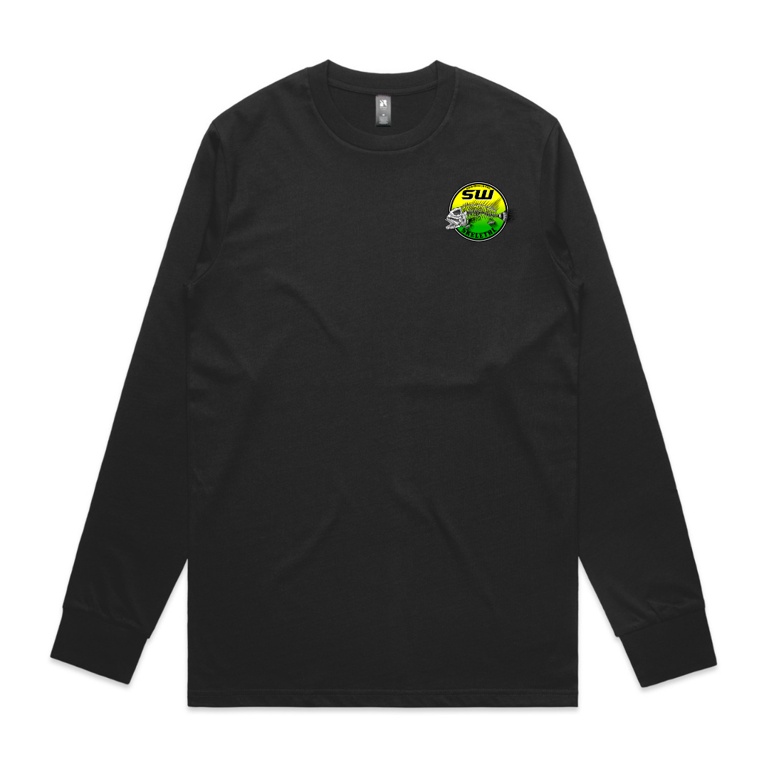 Men's Black Long Sleeve - Neon