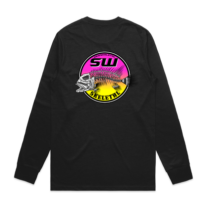 Men's Black Long Sleeve - Neon