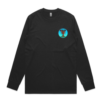 Men's Black Long Sleeve - Neon
