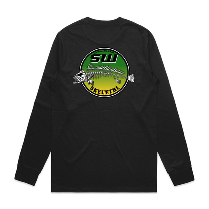 Men's Black Long Sleeve - Neon