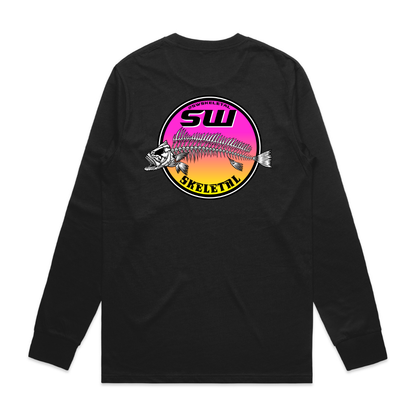 Men's Black Long Sleeve - Neon