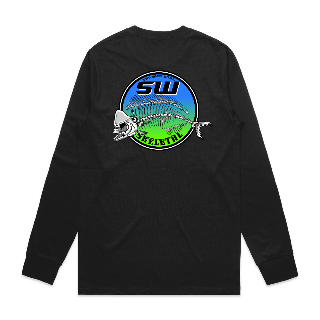 Men's Black Long Sleeve - Neon