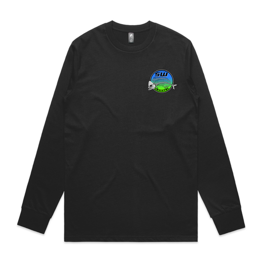 Men's Black Long Sleeve - Neon