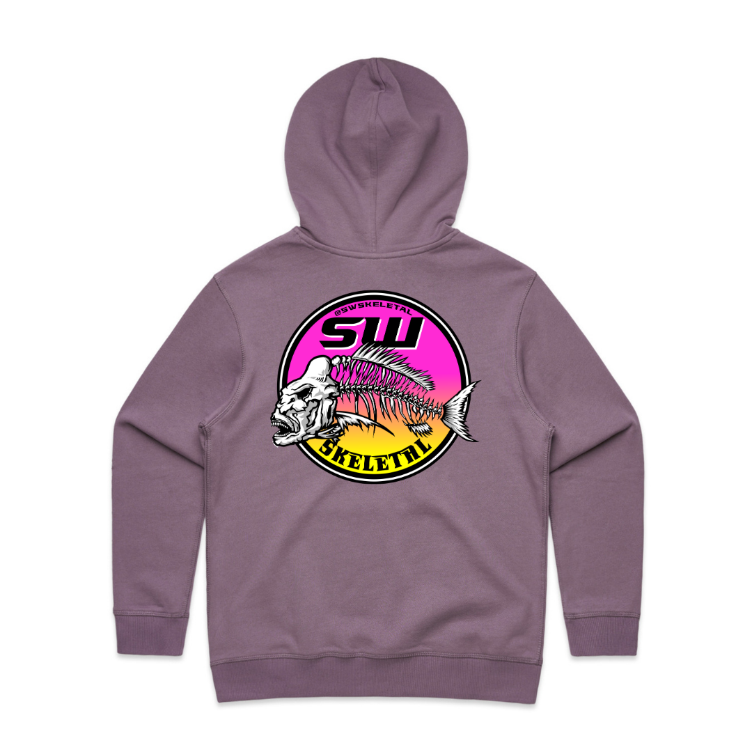 Women's Mauve Hoodie - Neon