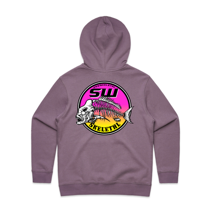 Women's Mauve Hoodie - Neon