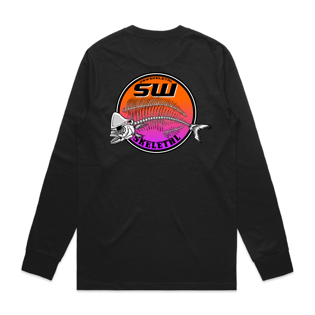 Men's Black Long Sleeve - Neon