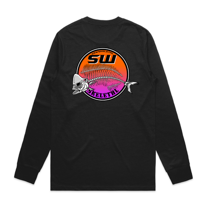 Men's Black Long Sleeve - Neon