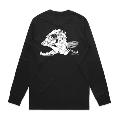 Men's Black Long Sleeve - Skeletal