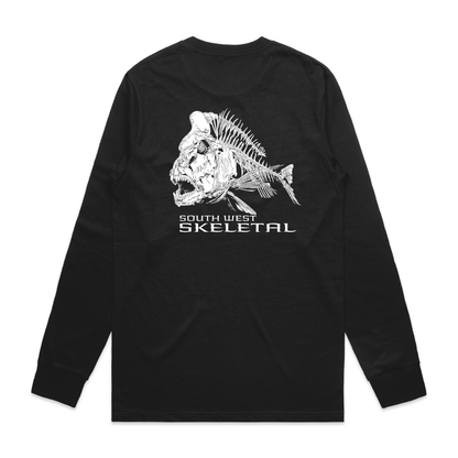Men's Black Long Sleeve - Skeletal