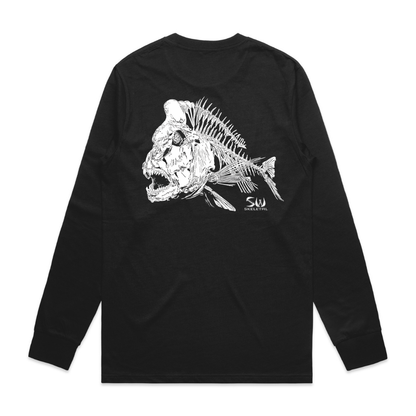 Men's Black Long Sleeve - Skeletal