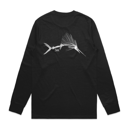 Men's Black Long Sleeve - Skeletal