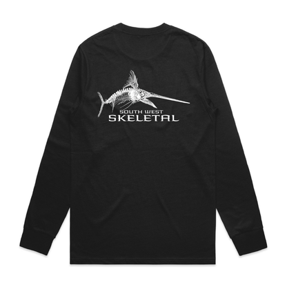 Men's Black Long Sleeve - Skeletal