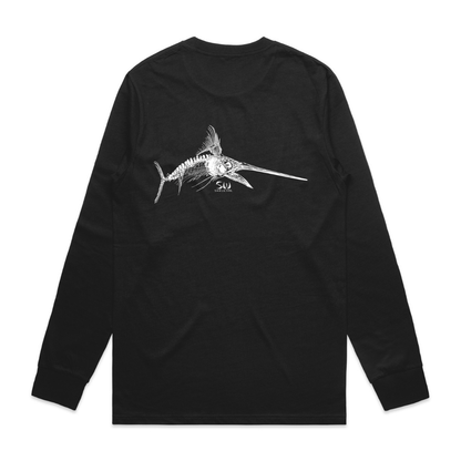 Men's Black Long Sleeve - Skeletal