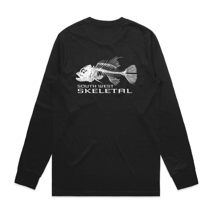 Men's Black Long Sleeve - Skeletal
