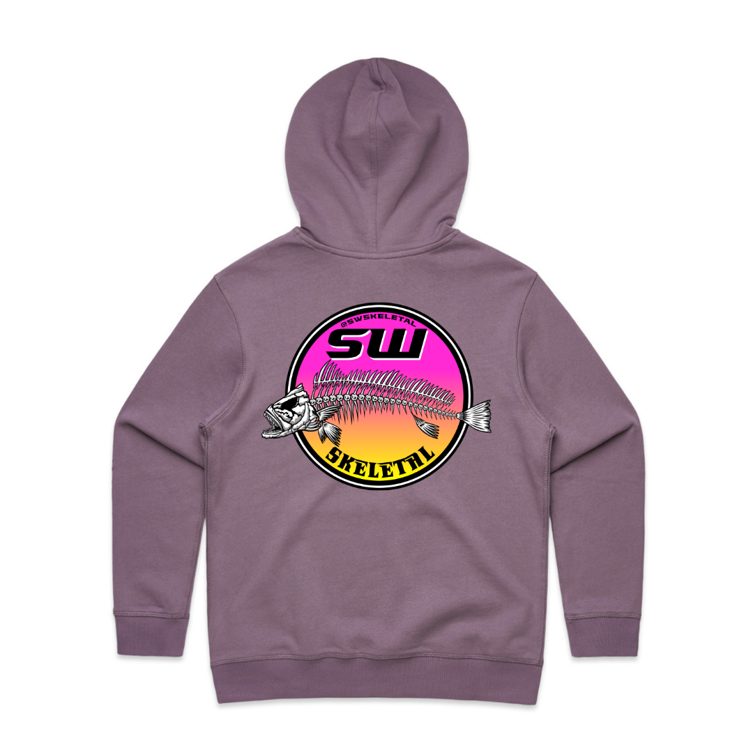 Women's Mauve Hoodie - Neon