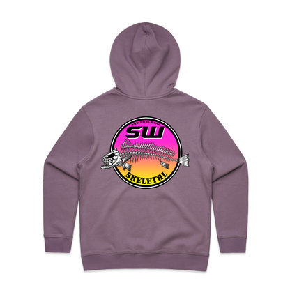 Women's Mauve Hoodie - Neon