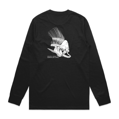 Men's Black Long Sleeve - Skeletal