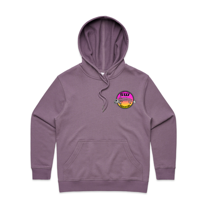 Women's Mauve Hoodie - Neon