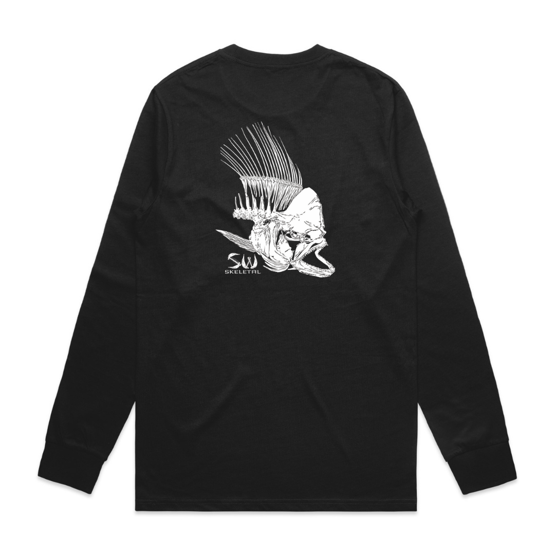 Men's Black Long Sleeve - Skeletal