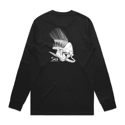Men's Black Long Sleeve - Skeletal