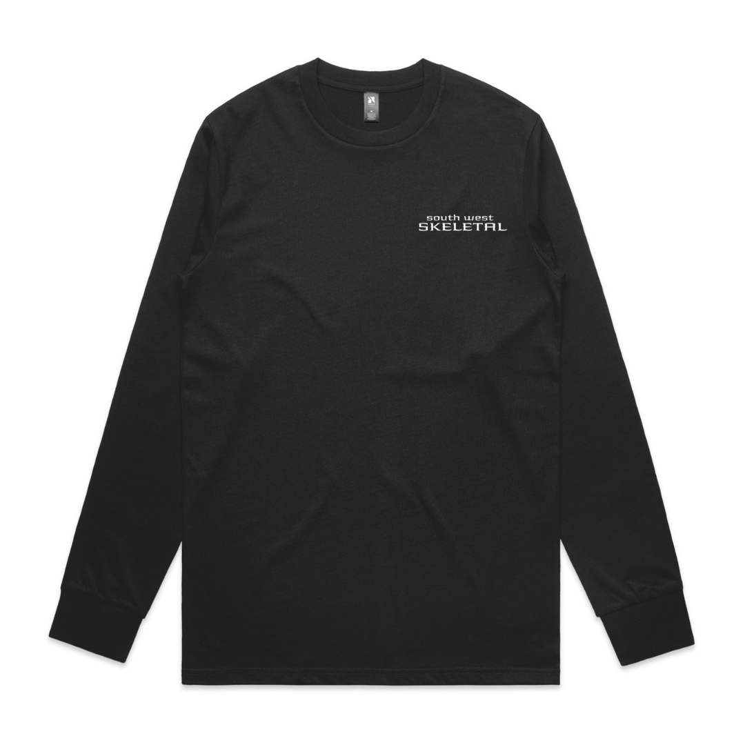 Men's Black Long Sleeve - Skeletal