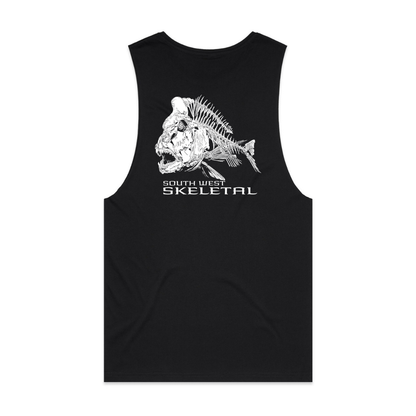 Men's Black Muscle Tank - Skeletal