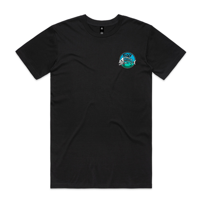 Men's Black T-Shirt - Neon