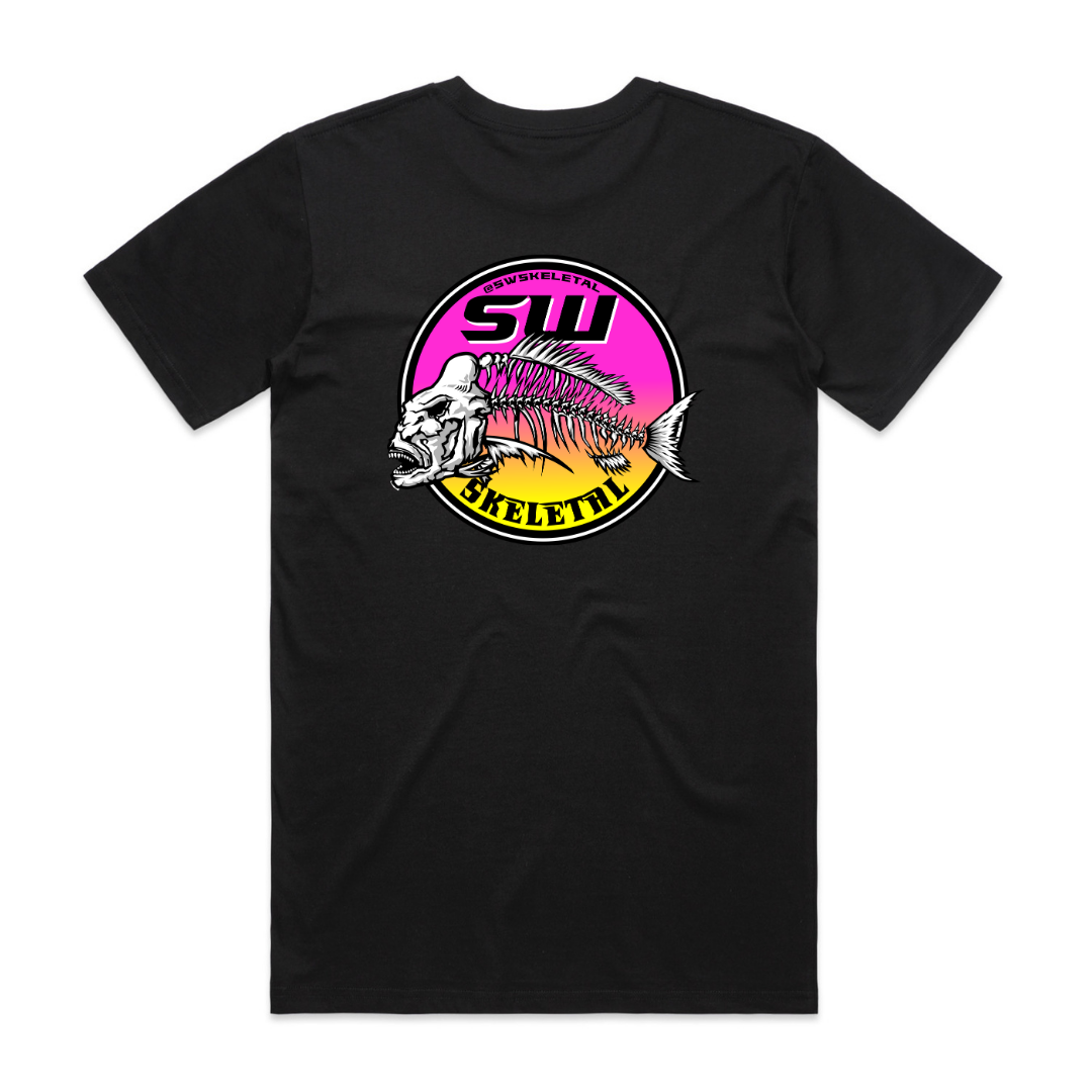 Men's Black T-Shirt - Neon