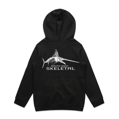 Youth Black Hoodie - Skeletal