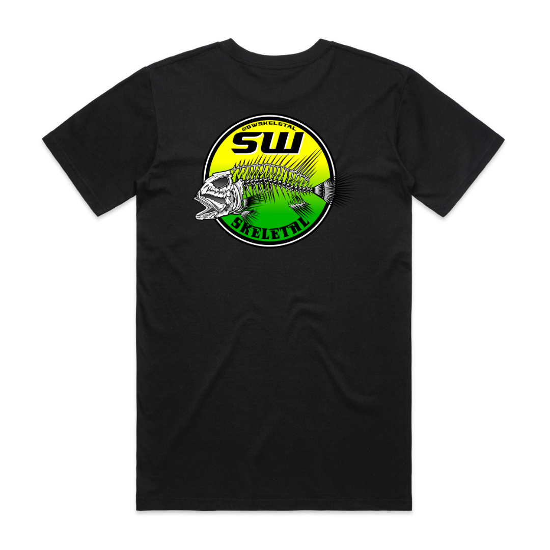 Men's Black T-Shirt - Neon