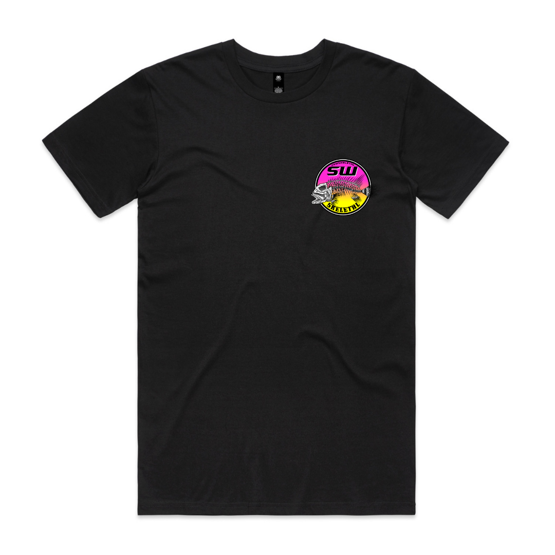 Men's Black T-Shirt - Neon