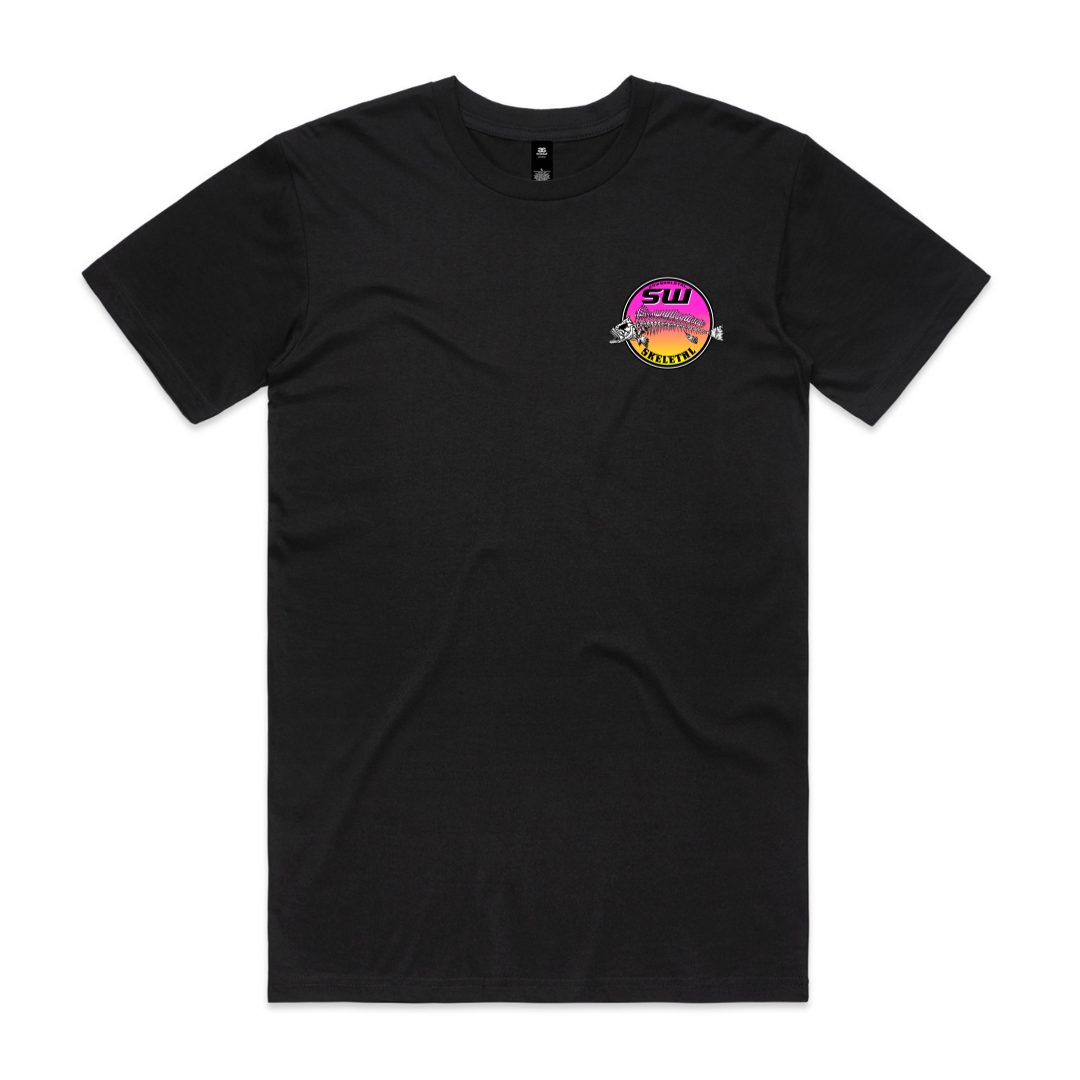 Men's Black T-Shirt - Neon