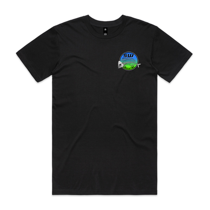 Men's Black T-Shirt - Neon