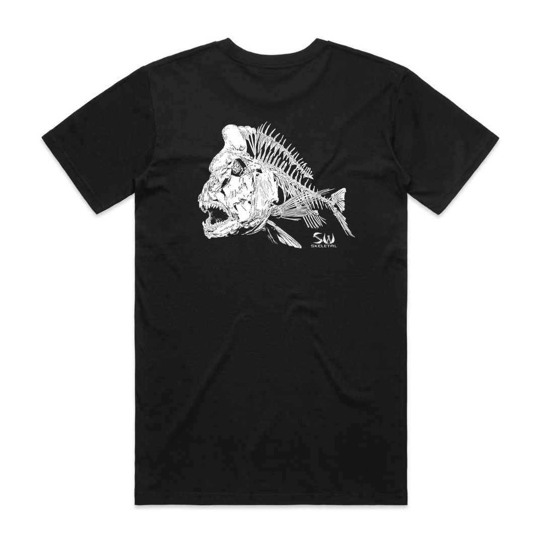 Men's Black T-Shirt - Skeletal