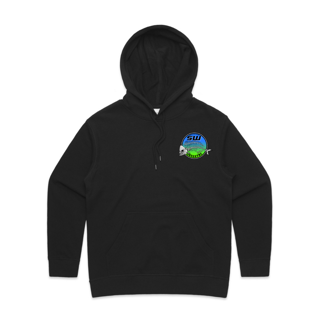 Women's Black Hoodie - Neon