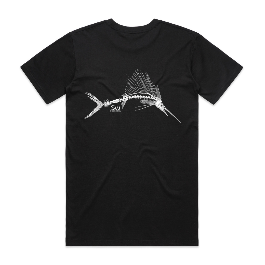 Men's Black T-Shirt - Skeletal