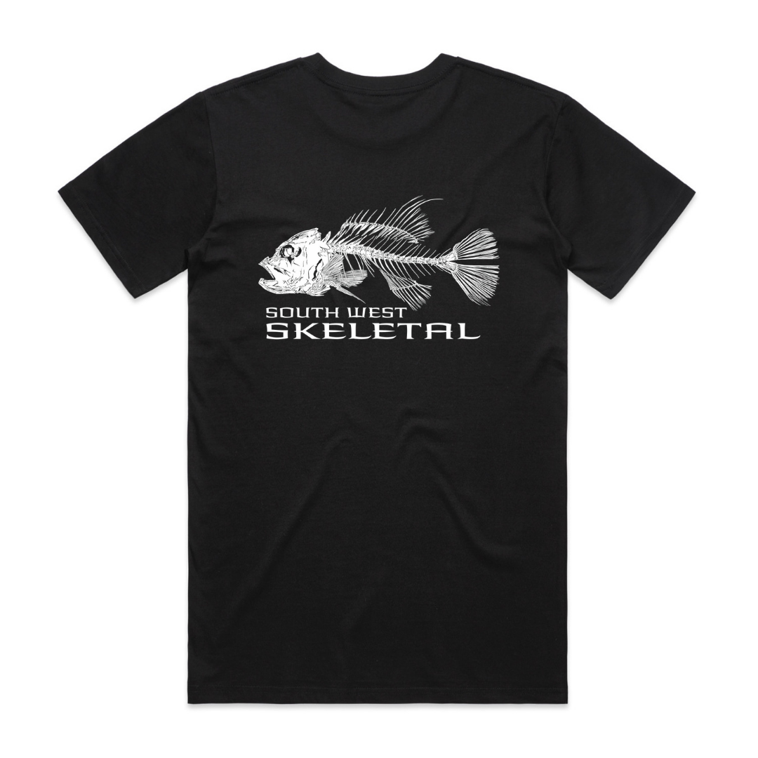 Men's Black T-Shirt - Skeletal