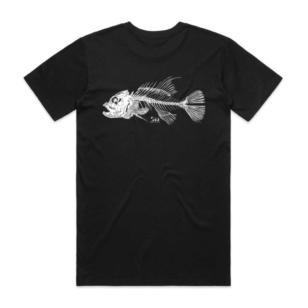 Men's Black T-Shirt - Skeletal