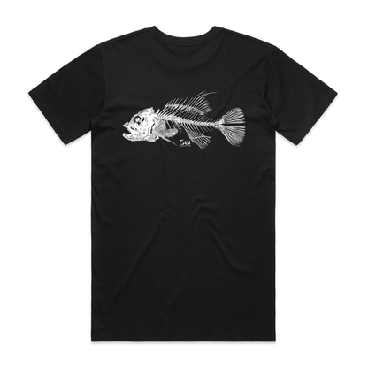 Men's Black T-Shirt - Skeletal