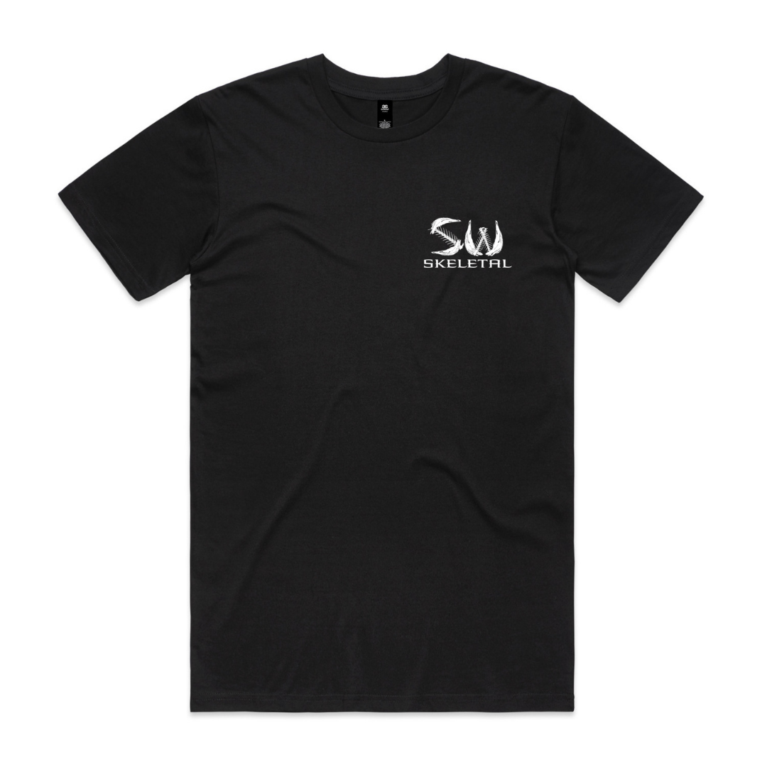 Men's Black T-Shirt - Skeletal