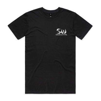 Men's Black T-Shirt - Skeletal
