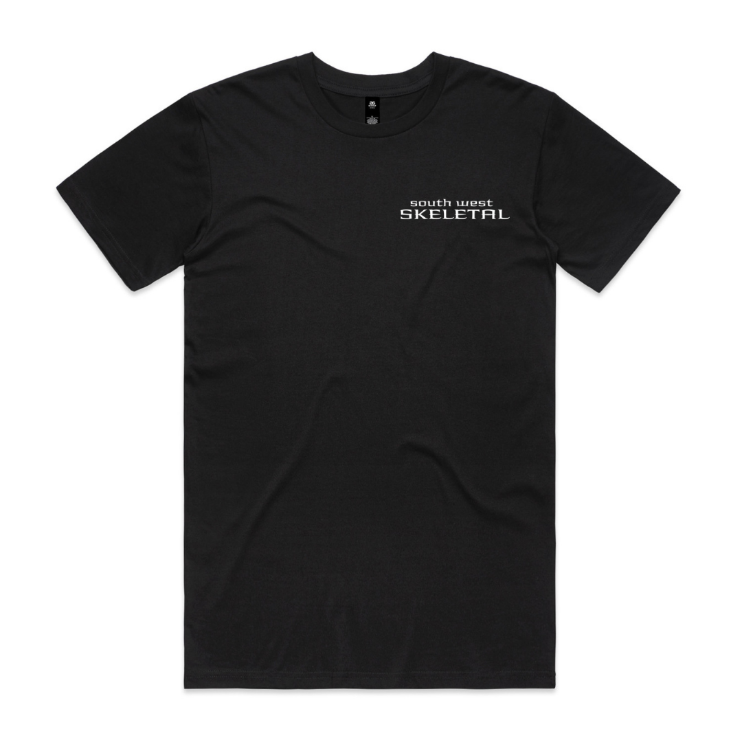 Men's Black T-Shirt - Skeletal